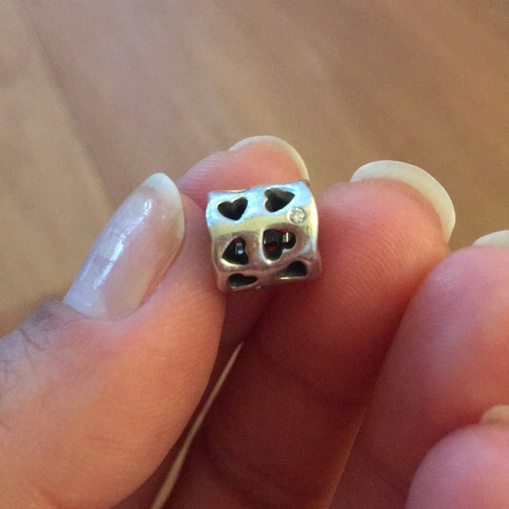 Hearts cutouts pandora charm
